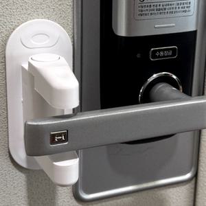 무타공 현관문 안전고리 현관 방문 이중잠금 장치