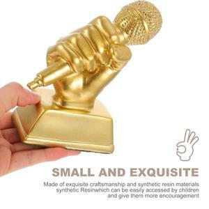 음악 트로피 상 마이크 명목 어린이 노래 경연 대회 선물 장식 수지 소재 부드러운