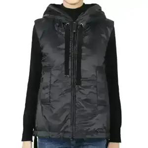 디몬트 막스마라 여성 더큐브 그린고 후드 패딩 조끼(블랙) 2529296024600 009