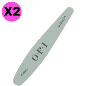 OPI 샤이너 네일 파일 케어 샌딩 블럭 그린 버퍼 2개