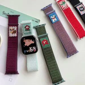 아트박스/위티위글 하리온 귀여운 일러스트 캐릭터 애플워치 스트랩
