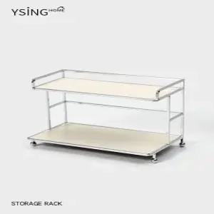 철제 모듈 선반 미니 2단 미드센추리 스타일 미니수납장 철제수납장