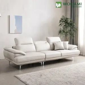 [리뷰이벤트]우아미가구 티앙 4인 무빙헤드 가죽 소파 2color