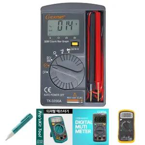경제형디지털포켓테스터기 TK-3200A 500V (1EA)/공사장/측정/검사/전압/휴대용/산업/현장/전기/작업