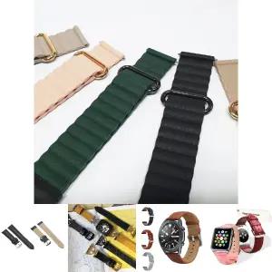 갤럭시 워치 7 반버튼 자석식 가죽 시계줄/손목/스마트/스트랩/시계/밴드/줄이기/스트렙/와치/시게줄/패션