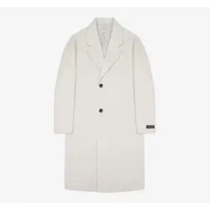 캐시미어 블렌드 핸드메이드 코트 아이보리(PJHAX7009)