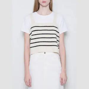 [롯데백화점]리스트 백 버튼 뷔스티에 니트 베스트 TSKVTO72040