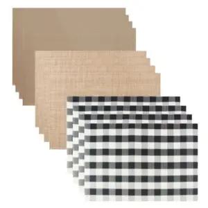 사각 테이블 매트 4매입 캠핑 인테리어 식탁 매트 테이블보 캠핑테이블매트 4인용테이블매트