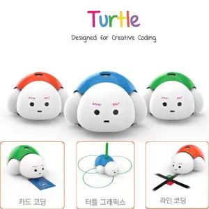 초등 코딩교구 교육용 AI 터틀 코딩 로봇 블루투스 USB 동글 입문용 코딩교실