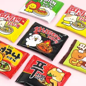 (유해브노초이스) 먹지마 라면 지우개-24EA