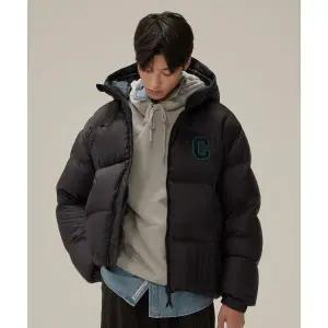 COVERNAT 커버낫 RDS 컬리지 볼륨 후디 다운 블랙 CO2404DP23BK 1336729