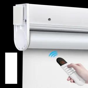 올비의창고 무타공전동커튼 원격 스마트 전동 블라인드 암막 커튼 전동블라인드