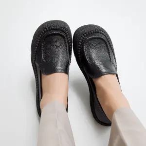 천연소가죽 말론 컴포트 슬립온 2.5cm