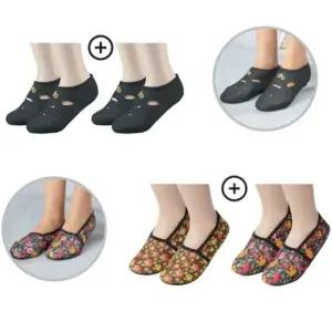 VIC 겨울혼합덧신 두바레 보온버선+지압덧신 덧버선 혼합양말