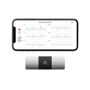 카디아모바일 6인용 개인용 심전도 모니터 - 심장의 6가지 보기 AFib 및 불규칙한 부정맥 감지 30초 만에 즉각적인 결과 대부분의 스마트폰에서 작동 FSA/HSA 대상
