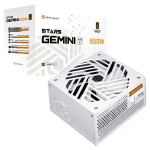 맥스엘리트 STARS GEMINI 650W 80PLUS브론즈 ATX3.1 화이트 파워