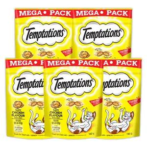 템테이션 대용량 고양이 간식 맛있는 닭고기맛 160g 5개