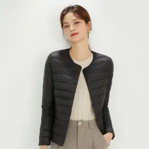 여성 경량 오리털 패딩 슬림핏 점퍼 환절기 데일리 겨울 아우터 4컬러