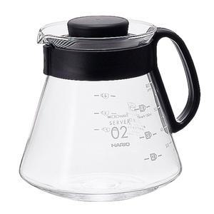 하리오 V60 글래스 레인지 커피 서버, 600ml, 블랙