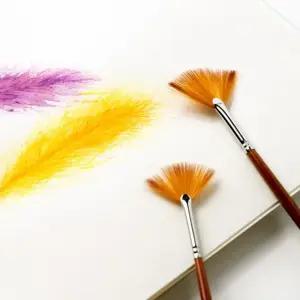 수채화 팬붓 9종 세트/미술붓/물감붓/교육용붓/다용도붓/도구붓/미술도구붓/미술/부채꼴붓/부채모양붓/키트