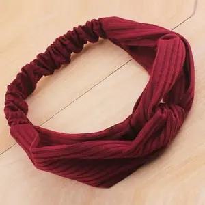 반다나 터번 면헤어밴드 헤어밴드 무지반다나-WFF0A36