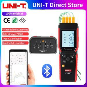 UNI-T 디지털  블루투스 4 채널 데이터 로거 K J T E R S N 타입 열전대 테스터 UT325F