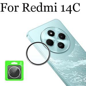 3/2/1PCS Redmi 14C 카메라 유리 렌즈 필름 용 금속 보호대 3D 스냅 온 방지 스크래치