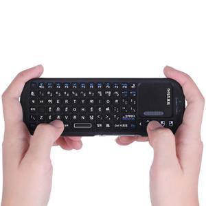 Android TV Box/PC/태블릿/ /Raspberry Pi 3/HTPC용 터치패드 MouseCombo가 된 iPazzPort 미니 블루투스 2 4GHz 무선 키보드