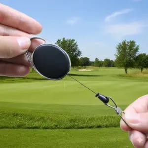 골프타올 걸이 릴와이어 4매입 골프백 수건 볼타월 고리