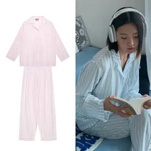 [하프클럽/에블린]에블린 코지 스트라이프 긴팔 파자마 EBPPFA411C