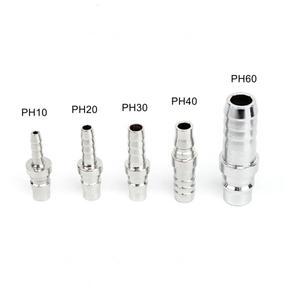 1PCS 고품질 PH10 PH20 PH30 PH40 퀵 커플러 플러그 소켓 커넥터 공압 피팅 OD 6mm 8mm 10mm 12mm 튜브용