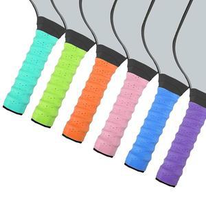 6Pc 피클볼 패들 그립 테이프, 미끄럼 방지 천공 고흡수 오버그립 핸들 교체용