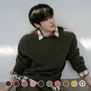 [지오다노] 025920 브러시드 솔리드 맨투맨