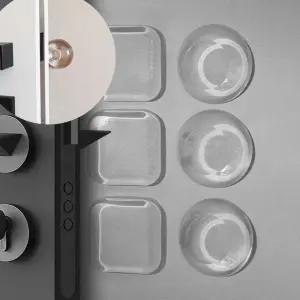 (6개입) 도어 충격 방지 실리콘 패드/문소리/방문/가드/테이프/쿠션/문쾅/문콕/붙이는/도어콕/보호대/보호