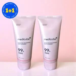 [1+1] 메디큐브 PDRN 핑크 모공 클렌져 휩 토닝 폼클렌저 120ml 2개