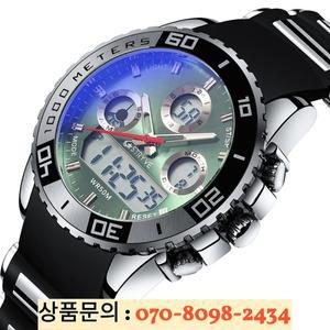 STRYVE 새로운 남성 시계 op 브랜드 럭셔리 스포츠 석영 손목 듀얼 디스플레이 50m 방수 디지털 8023