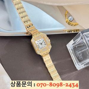숙녀 쿼츠 시계 클래식 탱크 합금 베젤 다이아몬드 임베디드 스퀘어 케이스 로마 숫자 우아한 손목
