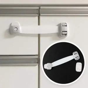 슬라이드 락 밴드형 잠금장치 방지 문열림 냉장고 문열림방지장치