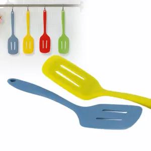 실리콘 뒤집개 소형 1P/구멍 타공 사각 뒤집기 볶음 프라이팬 조리 뒤지개 부침개 계란 말이 주방 뒤집게