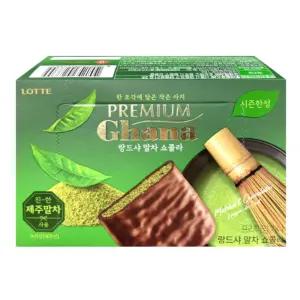 롯데제과 프리미엄 가나 랑드샤 말차 쇼콜라 91g 1개