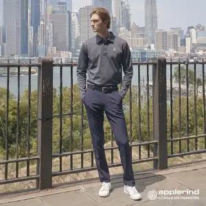 [애플라인드] 남성 기모 본딩 팬츠 (그레이)_MA23-PT403