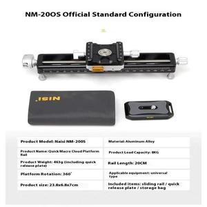 NISI NM-200S 매크로 포커싱 레일 슬라이더 클로즈업 및 사진 퀵 릴리스 시스템&A78P