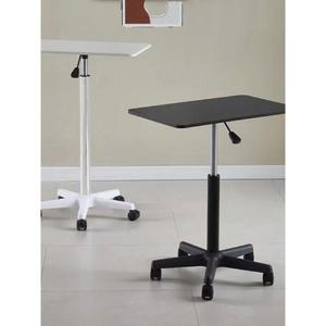 바퀴달린 스탠드책상 이동식 검정색 데스크 테이블 사이드보조