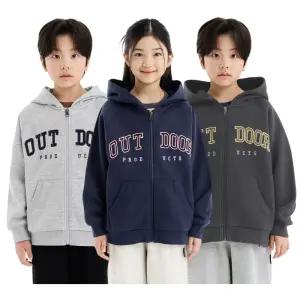 아웃도어 프로덕츠 키즈 플리스 후드 집업 어린이 초등 아동복 기모 겨울 긴팔 긴소매 티셔츠 모자티