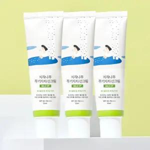 3개 SET 라운드랩 자작나무 무기자차 선크림 50ml SPF 50 PA 755610