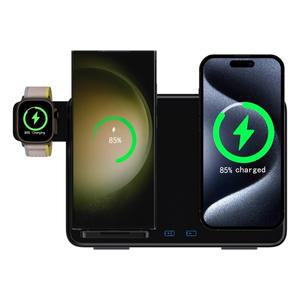 30W 4-in-1 Magnetic Wireless Charger for iPhone 14-16 Pro Galaxy S22-S24, Fast Dual Charging Station