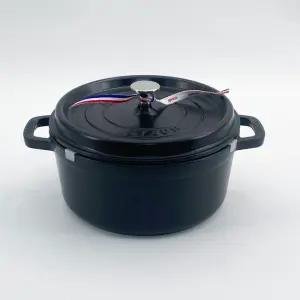 스타우브 B품 원형 꼬꼬떼 매트블랙 24cm 인덕션 무쇠 주물냄비