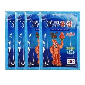 홍삼패드 100매(25매X4팩) 건강패드 파스 건강파스 홍삼