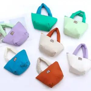 미니 패딩가방 여성가방 토트백 손가방