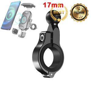 알루미늄 자전거 오토바이 고정 브래킷 어댑터 17MM 볼 헤드 핸들 바 기본 휴대 전화 GPS 마운트 스탠드